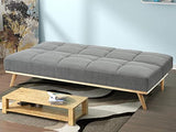 Canapé Convertible clic-clac en Tissu ORNETA - Gris - Vente-unique