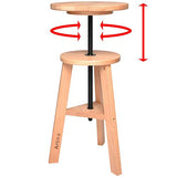Artina Tabouret de Dessin Arles - en Bois de hêtre Massif – Tabouret Artiste réglable en Hauteur de 42 à 60cm – Tabouret Bois
