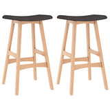 vidaXL 2X Tabourets de Bar Chaises de Comptoir Sièges de Comptoir Chaises de Bar Tabourets de Pub Sièges de Salle à Manger Cuisine Marron Tissu