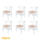 MUEBLES MARIETA OLD STYLE NOW Chaise Wishbone Blanc