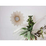 Miroir mural décoratif Doré Métal Verre 55 cm A