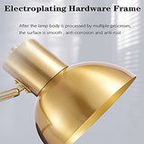 Applique Murale Interieur LED 5W, Métal Bras Long Réglable Lampe Murale 3000K Blanc Chaud Moderne Simple Bras Oscillant Luminaire Mural Pour Chambre Salon Escalier Couloir, Doré