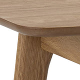 AC Design Furniture Konrad Table de Bureau, H : 74 x L : 105 x P : 45 cm, Chêne huilé et plaqué chêne, 1 pce