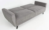 Menzzo Refresha Velours, Gris, Canapé : L220 x P86 x H86 cm