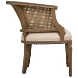 Fauteuil Cléon Lin en cannage - Atmosphera créateur d'intérieur