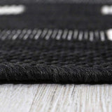 VIMODA Robuste Tisséà Plat Tapis in et Extérieur Approprié 100% Polypropylène - Gris, 140x200 cm