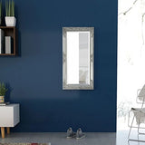Tidyard Miroir Mural Magnifique pour Salle de Bain/Dressing Style Baroque Argenté 100 X 50 cm