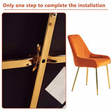 SEPNINE Salle à Manger 2 Pack, Chaises De Salon en Velours Moderne, Chaise De Salle à Manger RembourréE, Chaise RembourréE sans Bras, pour La Vanité De La Chambre De Cuisine