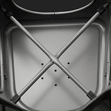 Amazon Basics Lot de 4 chaises de salle à manger en métal - Gris foncé
