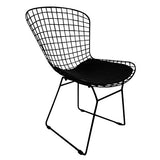 Moolo Fauteuil de Loisirs de Meubles de Bar dinant la Chaise avec l'appui arrière de Grillage en métal Creux pour la Cuisine à la Maison