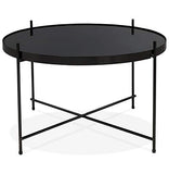 Alterego Table Basse 'Kolos Medium' Noire