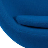 ElleDesign Fauteuil en laine cachemire, basculant, pivotant, couleur au choix