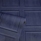 Arthouse Papier peint bleu marine délavé - Effet imitation lambris - Effet grain de bois visible - Facile à installer - À coller sur un mur ou une pièce entière - Très tendance - 909601