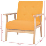 vidaXL Fauteuil Tissu Chaise de Salon Meuble Mobilier de Chambre à Coucher