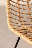 SKLUM Tabouret Haut en Rotin Synthétique Naturel Gouda Naturel Noir ↑75 cm