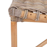 Tousmesmeubles Fauteuil en Rotin tressé - EKE - L 68.50 x l 75.50 x H 75 - Neuf