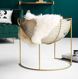 Buque Fauteuil de salle à manger en fil métallique Doré Édition limitée