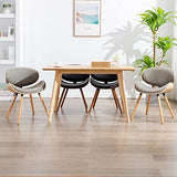 BTZHY Fauteuil Chaise,Chaise de Salle à Manger Papillon, Chaises de Salle à Manger Modernes du Milieu du Siècle, Chaise d'appoint de Cuisine Contemporaine Rembourrée en Faux Cuir Noyer à Dossier I