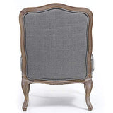 Menzzo Mambo Fauteuil, Tissu, Gris, 73
