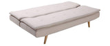Miliboo Canapé Convertible Design scandinave 3 Places Beige Senso