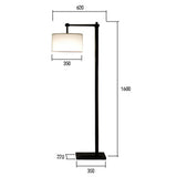 FDOI Lampadaire Chinois Simple Moderne Restaurant invité éclairage Chambre étude Villa Fer Tissu LED Hôtel Lampes