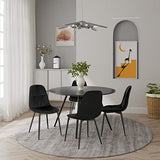 Lestarain Chaises de Salle à Manger, Chaise Salon, Chaise Scandinave, Chaise de Cuisine en Velours avec Pieds en métal, Assise Rembourré, Nior LCNI109004-2