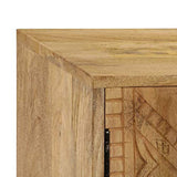 vidaXL Buffet Bois de Manguier Massif Commode Armoire Rangement Table Appoint