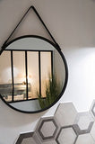 Miroir barbier rond 55*55cm