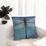 Housse De Coussin Libellule 437, Housse Coussin Taie d'oreiller Housses Coussin Decoratif Canapé Chaise Maison Salon Chambre Décoration, 45x45cm