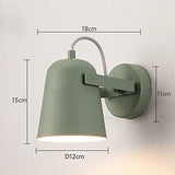 NZDY Creative Iron Nordic Applique Murale Éclairage de Chevet Appliques Murales E27 Base Lanterne Murale Luminaire Applique Murale Pour Salle À Manger Restaurant Café Applique Murale,Vert