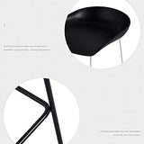 qwqqaq Simple Tabourets De Bar pour Cuisine Café Chambre,Moderne Chaise De Salle à Manger avec Pieds en Métal,Tabourets De Bar Rembourrée Chaise C 42x42x75cm(17x17x30inch)
