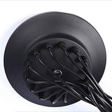 Moderne nordique rétro Edison ampoule lustre Vintage grenier antique réglable bricolage E27 Art araignée plafonnier (Noir, 12 lumières)