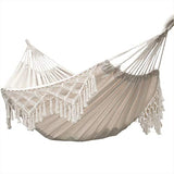 EZCAMP Hamac avec Franges pour 2 Personne en Toile Respirante Taille 200x150cm