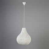 QAZQA lina - Grande suspension Design - 1 lumière - Ø 450 mm - Blanc - Design,Rétro - Éclairage intérieur - Salon I Chambre I Cuisine I Salle à manger