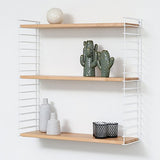 Metaltex ESTANTERIA 3 PISOS 'TOMADO' Blanco-Madera 37.76.07/337 12 x 21 x 68 cm