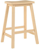 Winsome Wood Selle Tabouret, Bois Dense, Naturel, 24"