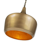 QAZQA Rétro Suspension/Lustre/Luminaire/Lumiere/Éclairage Vintage ronde Dorée - Duke C Métal Doré Rond E27 Max. 1 x 40 Watt/intérieur/Salon/Cuisine