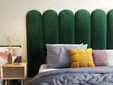 Pascal MORABITO - Panneaux muraux tête de lit - 210 cm - Velours - Vert - JAPI de Pascal Morabito
