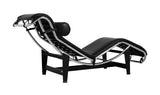 Vita Interiors LC4 Chaise longue en cuir Noir