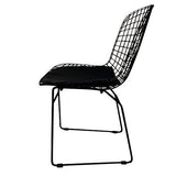 Moolo Fauteuil de Loisirs de Meubles de Bar dinant la Chaise avec l'appui arrière de Grillage en métal Creux pour la Cuisine à la Maison