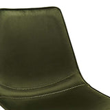 Ibbe Design Isabel Lot de 2 Olive Verte Pivotantes Chaises Salle à Manger en Tissu Velours Salle à Manger Salon Bureau Cuisine, Assise Rembourrée Scandinaves, Pieds en Métal