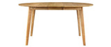 Miliboo Table à Manger Design Ronde Extensible chêne L120-150 cm Leena