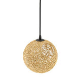 Tubayia Suspension boule en rotin avec douille E27 et câble