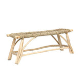 Banquette en Teck, 120cm x 30cm x 40cm, Naturel