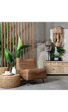 DENZZO - Fauteuil Fibres Naturelles Jacinthe