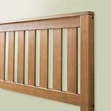 ZINUS 30 cm Alexia Sommier plateforme en bois avec tête de lit | Base solide en bois | Support à lattes en bois | Facile à monter | Rangements sous le lit | 140 x 190 cm | Pin rustique