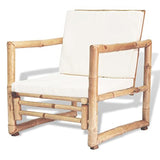 vidaXL Mobilier de Jardin 12 pcs Bambou Salle à Manger Extérieur Salon Jardin
