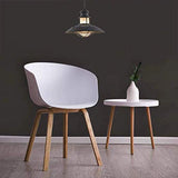 GroBKau Lot de 4 Chaises de Salle à Manger Scandinaves avec Pieds en Métal, Blanc