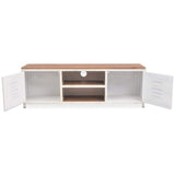 vidaXL Meuble TV 120x30x40 cm Blanc Socle de Télévision Support de Télévision