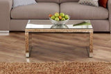 Ardoise et Rose Scandi Table Basse en Miroir